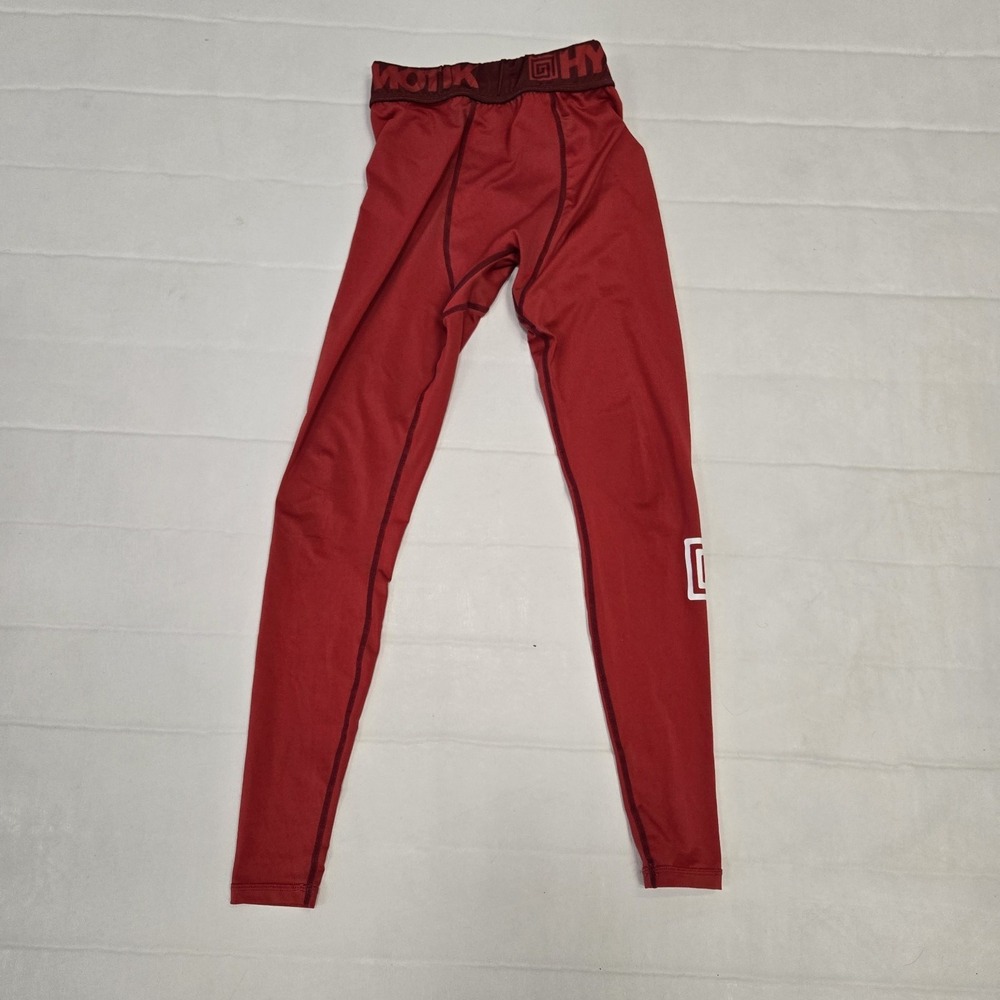 RARE Hypnotik Jiu Jitsu Compression Leggings‎ Spats Pants Mens Sz Small Red BJJ